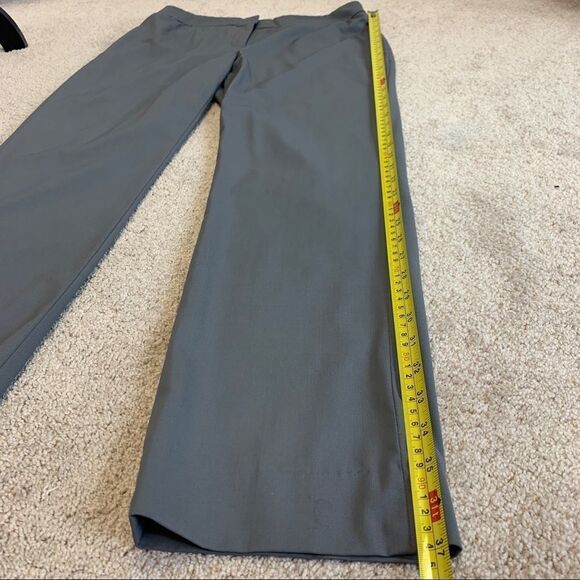 Lafayette 148 New York NWOT Gray Barrow straight Leg trousers Sz 4 - Picture 13 of 14